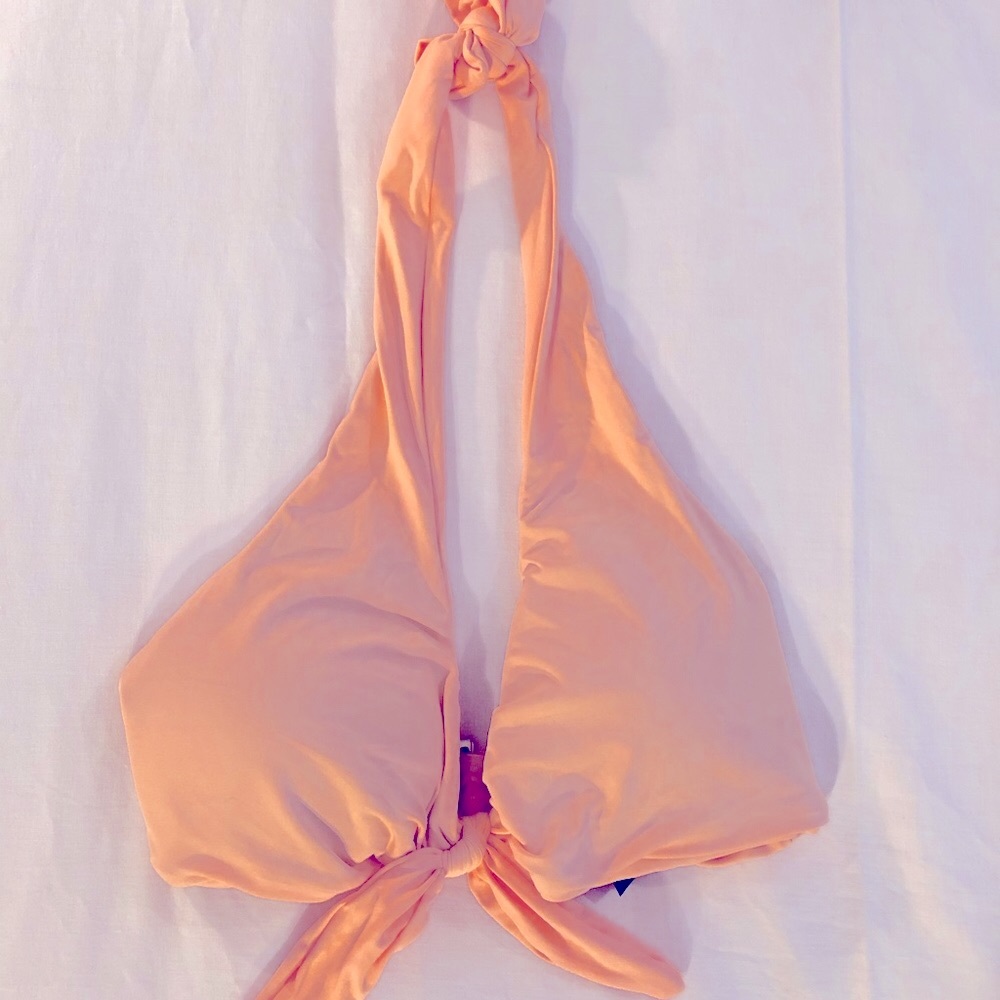 Peach- Bikini Top-size Med